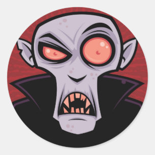 Sticker Rond Comte Dracula