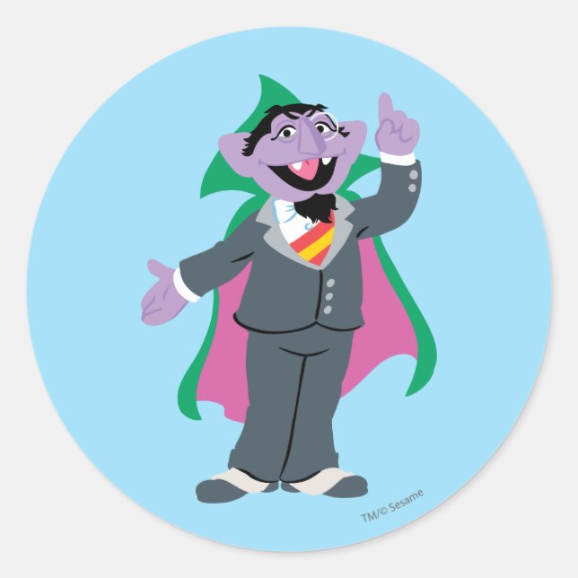 Sticker Rond Comte von Compte Style Classique (Devant)