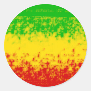 Sticker Rond Conception approximative de Rasta