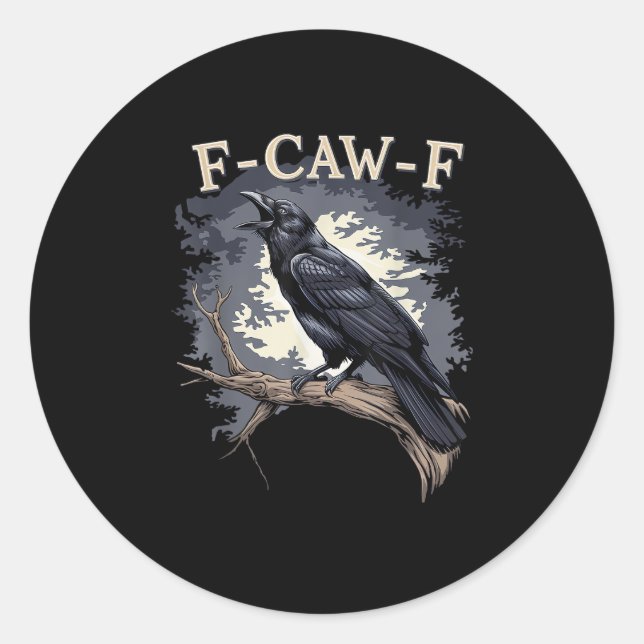Sticker Rond Conception créative et décontractée d'un oiseau dr (Devant)