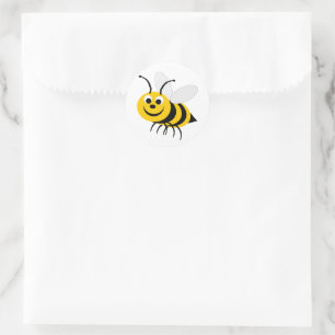 Sticker Rond Conception d'abeilles