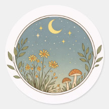 Conception de cercle de jardin au clair de lune