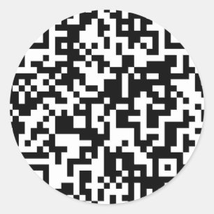 Sticker Rond conception de code QR