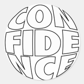 Sticker Rond Conception de confiance #025