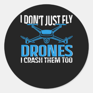 Sticker Rond conception de drone pour pilote rc | drones