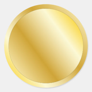 Sticker Rond Conception de fête d'or