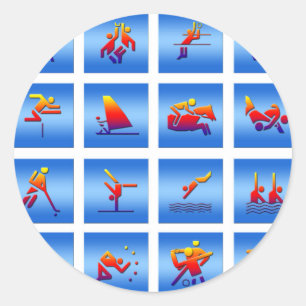 Sticker Rond Conception de jeux