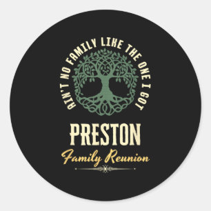 Sticker Rond Conception de jumelage Reunion familiale 2025 - Pr