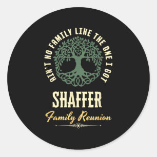 Sticker Rond Conception de jumelage Reunion familiale 2025 - Sh