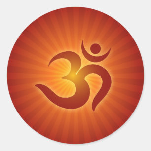 Sticker Rond Conception de l'OM spirituelle