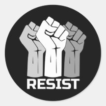 Conception de protestation de poings levés résista