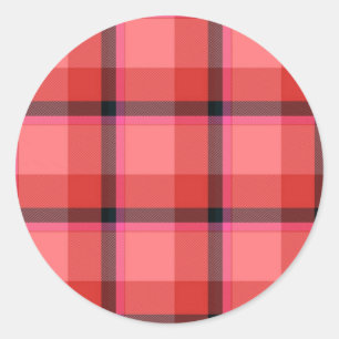 Sticker Rond Conception de tartan
