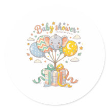 Conception d'éléphant mignon et de ballons pour Ba