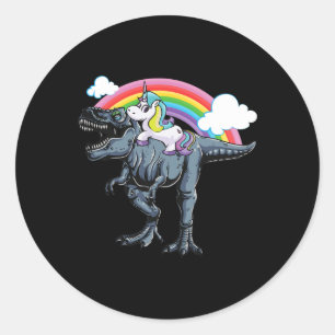 Sticker Rond Conception d'Halloween pour enfants licorne montan