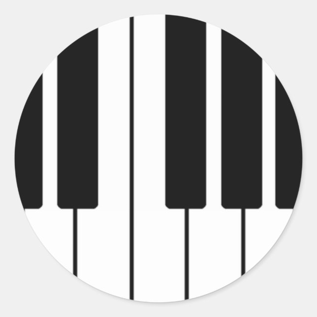 Sticker Rond Conception du clavier (Devant)