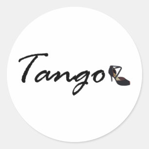Sticker Rond Conception exclusive de tango !