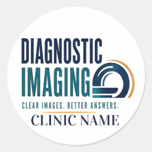 Sticker Rond Conception Médicale d'Imagerie Diagnostique