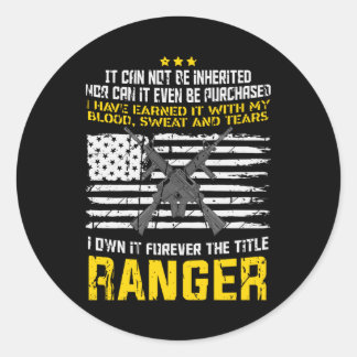 Sticker Rond Conception militaire des Rangers