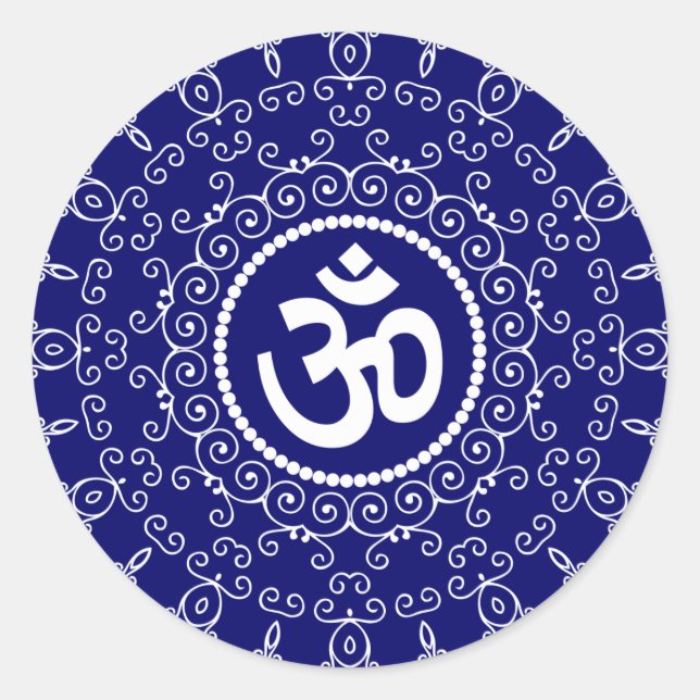 Sticker Rond Conception Om (Devant)