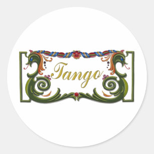 Sticker Rond Conception originale de tango !
