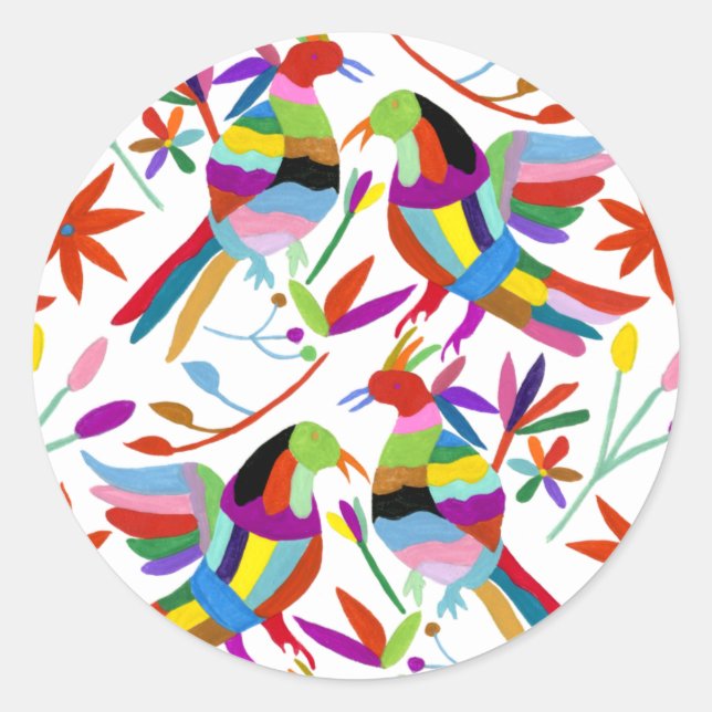 Sticker Rond Conception Otomi moderne III (Devant)