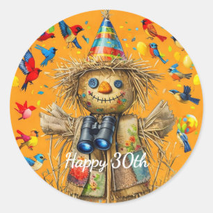 Sticker Rond Conception personnalisée pour l'anniversaire d'un