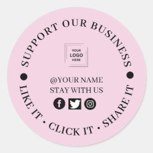 Sticker Rond Conception ronde de l'entreprise de croissance des