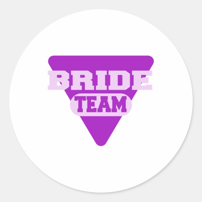 Sticker Rond Conception Team Bride (Devant)