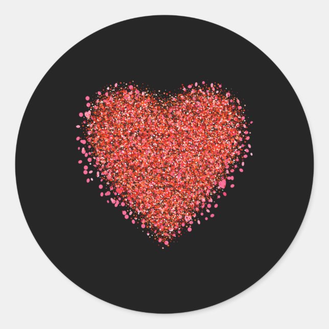 Sticker Rond Conceptions de la Saint-Valentin2  (Devant)