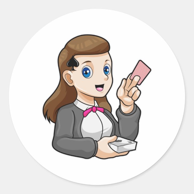 Sticker Rond Concessionnaire au Poker (Devant)