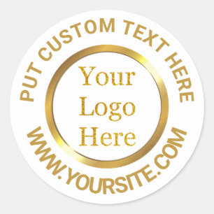 Sticker Rond Concevez votre propre entreprise de logo moderne p