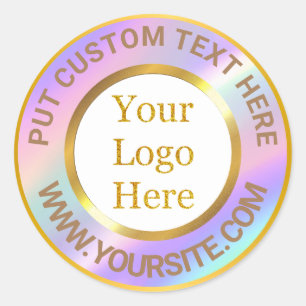 Sticker Rond Concevez Votre Propre Entreprise De Logo Moderne P