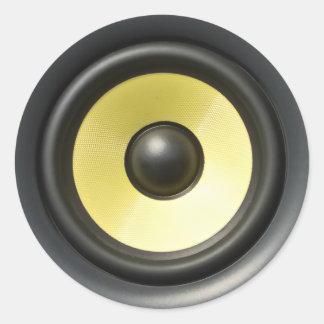 Sticker Rond Concile du haut-parleur