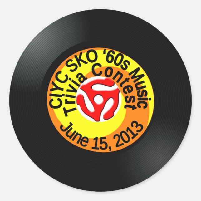 Sticker Rond Concours Trivia 1 (Devant)