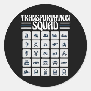 Sticker Rond Conducteur de bus scolaire de retour à l'école drô
