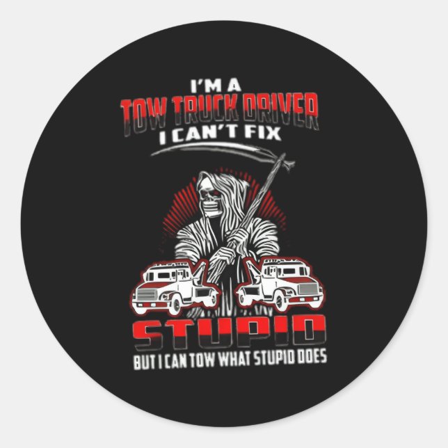 Sticker Rond Conducteur de camion de remorque (Devant)