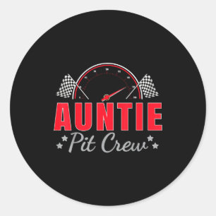 Sticker Rond Conductrice de voiture de course de l'équipe de mé
