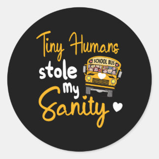 Sticker Rond Conduite d'autobus scolaire Conducteur d'autobus s