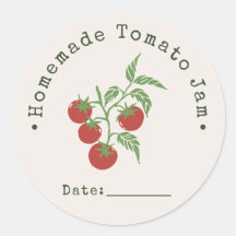 Confit de Tomate Maison Date d'Emballage Rouge Fon