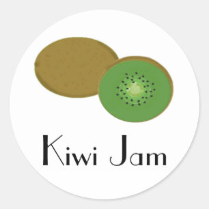 Sticker Rond Confiture de kiwi