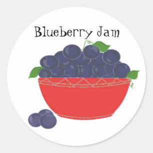 Sticker Rond Confiture de myrtille
