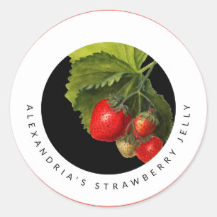 Sticker Rond Confiture ou Gelée de Fraises De la Cuisine De