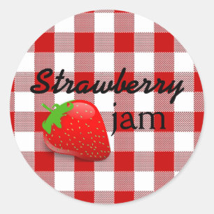 Sticker Rond Confiture rouge de Guingan-Fraise