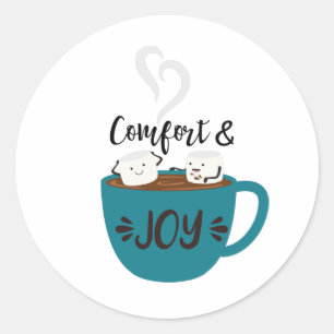 Sticker Rond Confort et joie