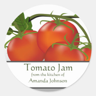 Sticker Rond Confusion de tomates