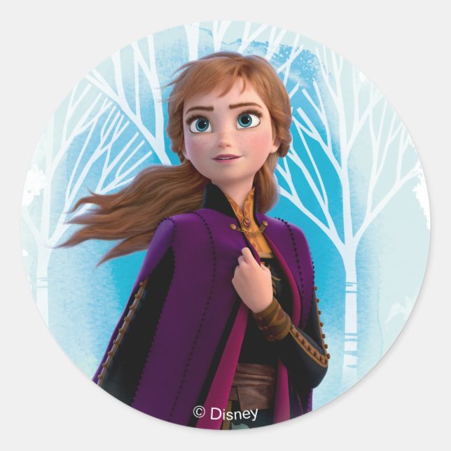 Sticker Rond Congelé 2 : Anna | Trouvez votre force (Devant)