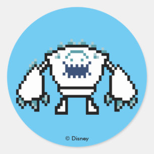 Sticker Rond Congelé   Marshmallow 8 bits