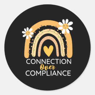 Sticker Rond Connexion au mois de sensibilisation sur l'autisme