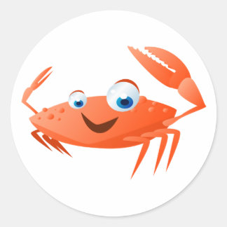 Sticker Rond Connor Le Crabe