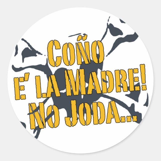 Sticker Rond Coño E la Madre ! venezuela ! (Devant)